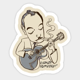 django reinhardt art visual Sticker